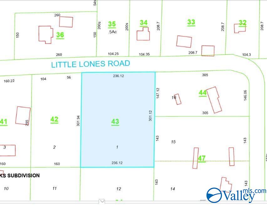 Property: 1.63 Acres Little Lones Road,Huntsville, AL