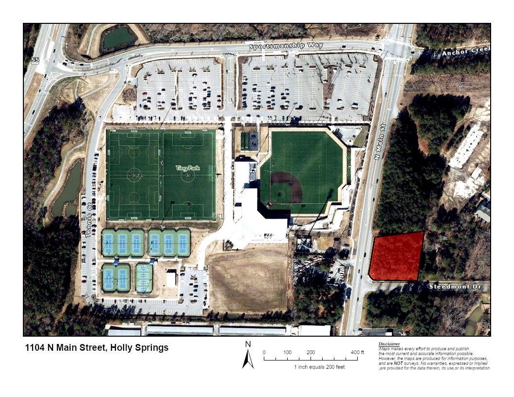 Ting Park Field Map 1104 North Main Street Unit 1124, Holly Springs, Nc 27540 | Mls 2426165 |  Listing Information | Fonville Morisey | Fonville Morisey