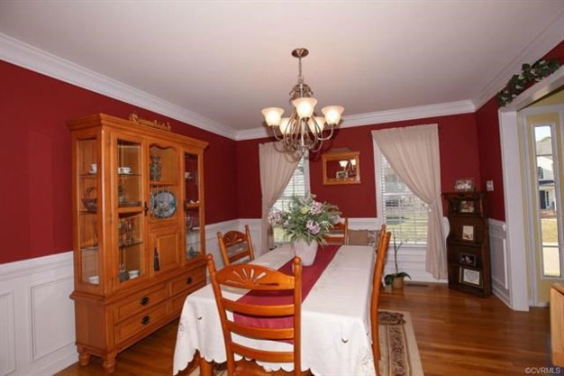 Picture Frame Molding in the Dining Room